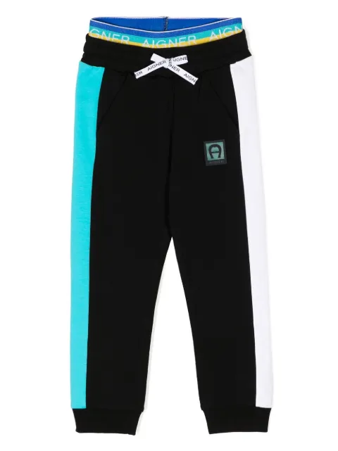 Aigner Kids logo-print track pants