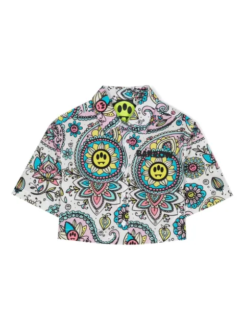 BARROW camisa con estampado floral