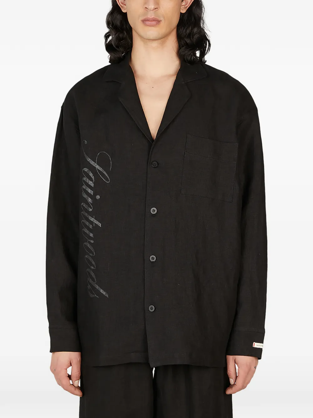 Saintwoods long-sleeve shirt - Nero