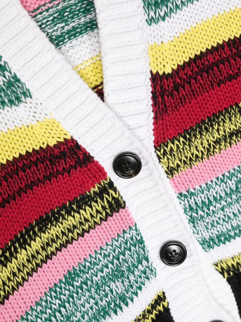 Nº21 Kids Melierter Cardigan mit V-Ausschnitt | Tops | Image 3