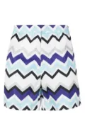 Missoni zigzag-print swim shorts - White