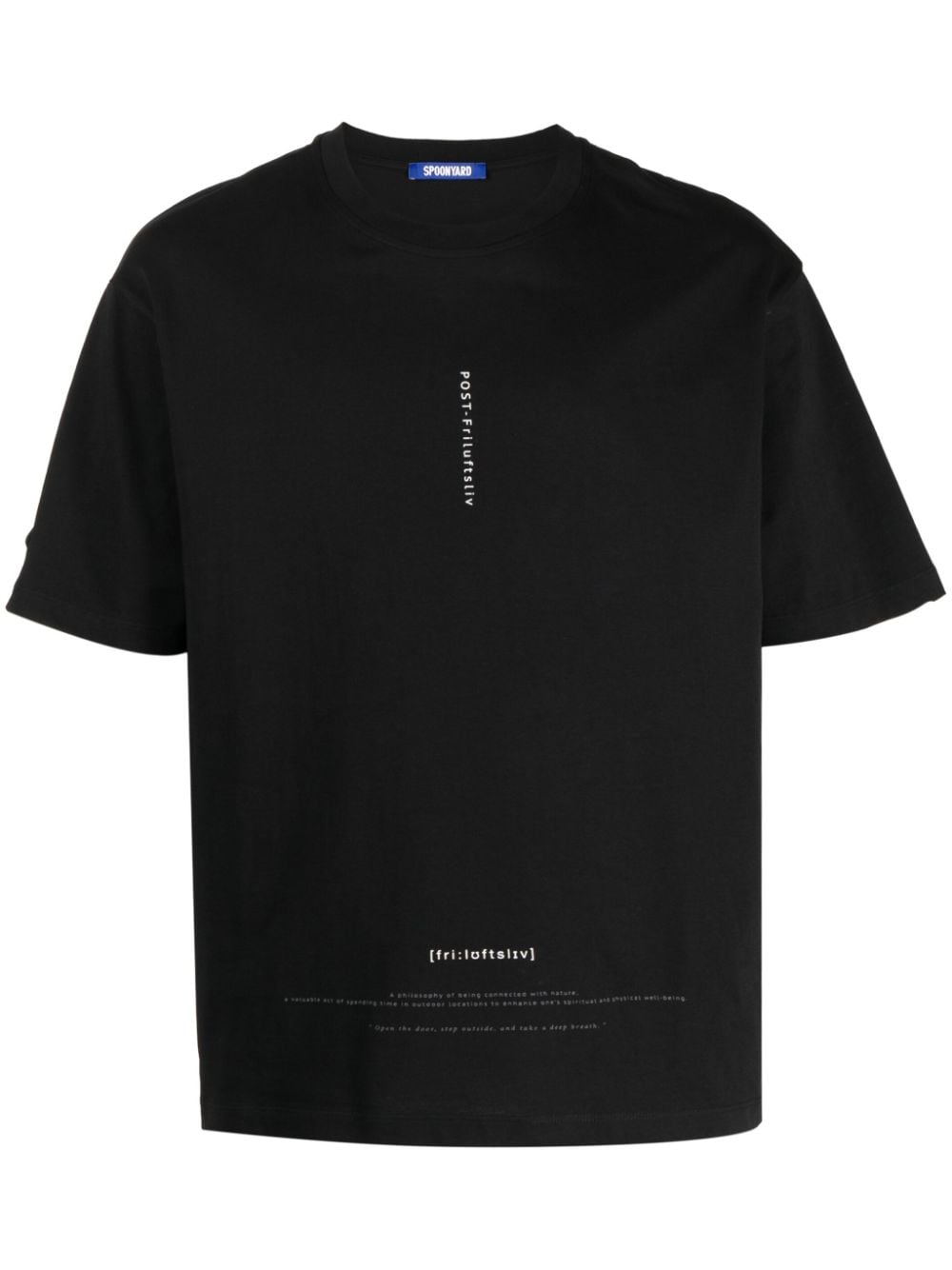Spoonyard Photograph-print Short-sleeve T-shirt In Black
