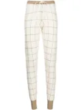 Madeleine Thompson Layla check-pattern track pants - Neutrals