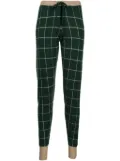 Madeleine Thompson Layla check-pattern track pants - Green