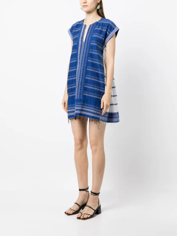Lemlem Inku Short Kaftan Dress - Blue Lemlem Inku Short Kaftan Dress - Blue