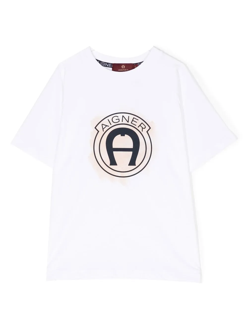 Aigner Logo-print Cotton T-shirt In Weiss