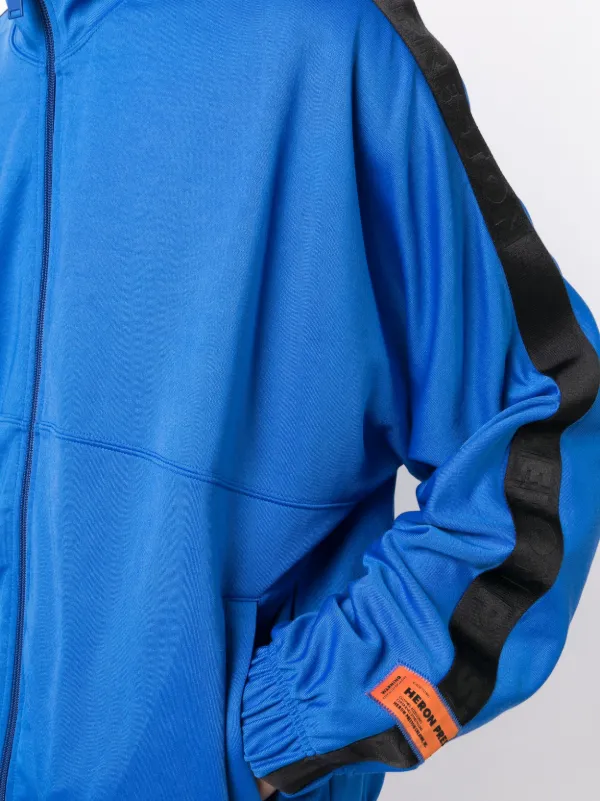 Heron Preston logo-tape Track Jacket | Blue | FARFETCH UK