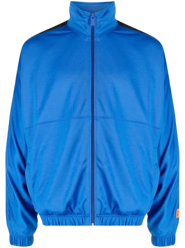 HERON PRESTON ロゴテープ ジップ トラックジャケット Heron Preston logo-tape Track Jacket | Blue | FARFETCH JO