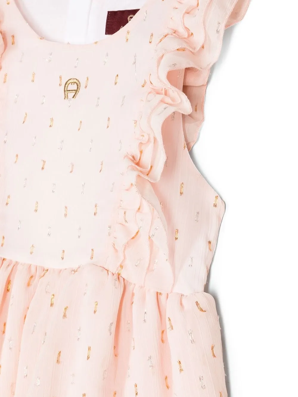 AIGNER RUFFLED SLEEVELESS DRESS