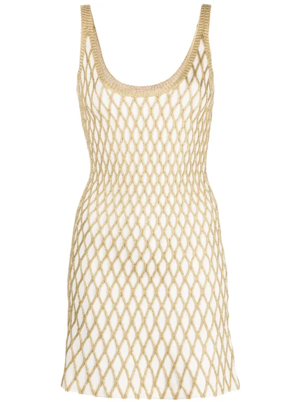 Valentino Garavani Scoop-neck Sleeveless Dress in White