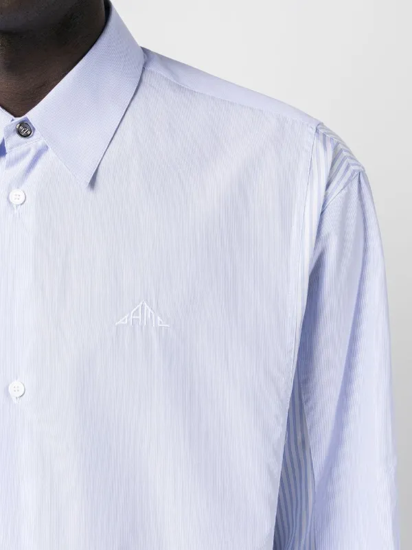OAMC classic-collar Cotton Shirt | Blue | FARFETCH