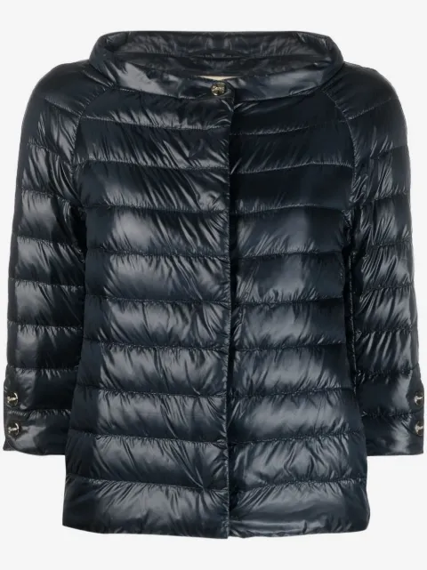 Herno Aminta quilted three-quarter sleeve jacket