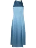 Loulou Studio satin-finish silk midi dress - Blue