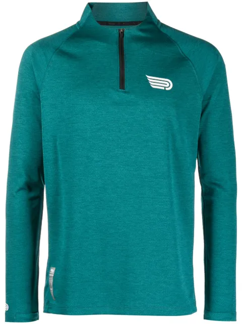 Pressio long-sleeved zip sweatshirt 