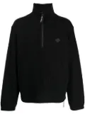 Spoonyard waffle-effect polo-shirt - Black