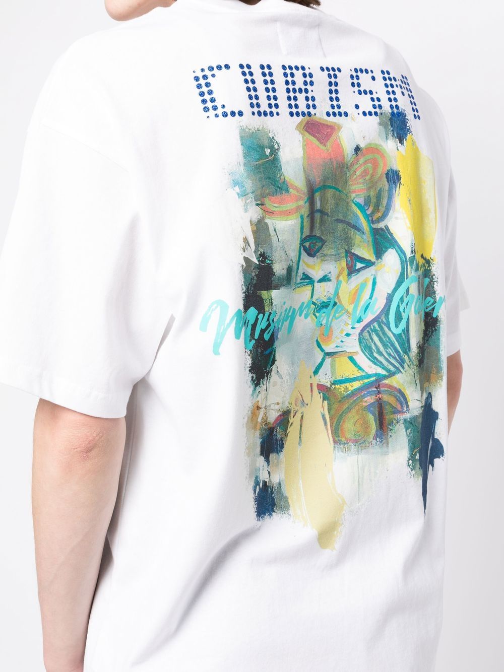 Shop Musium Div. Logo-print Short-sleeve T-shirt In Weiss