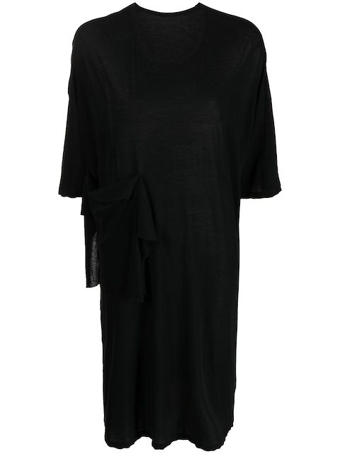 Y's oversized ruffled T-shirt dress