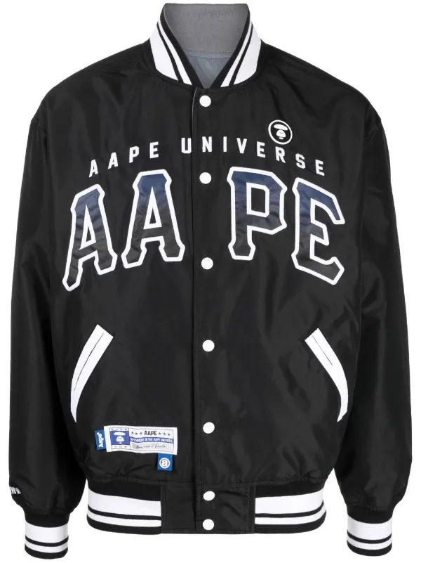 AAPE BY *A BATHING APE® logo-patch Bomber Jacket - Farfetch