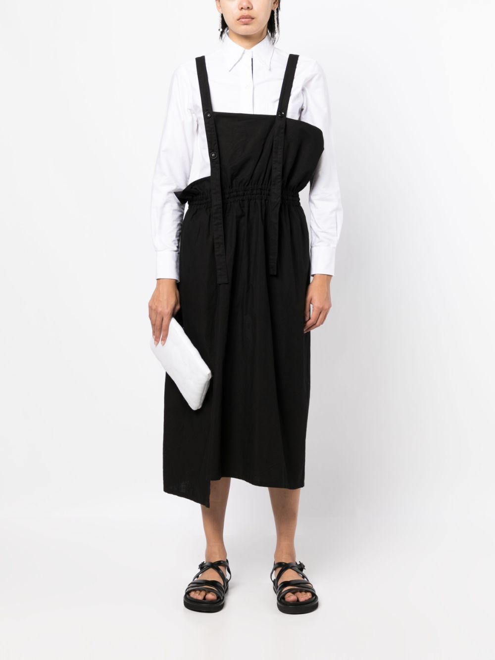 Y's Asymmetrische overall - Zwart