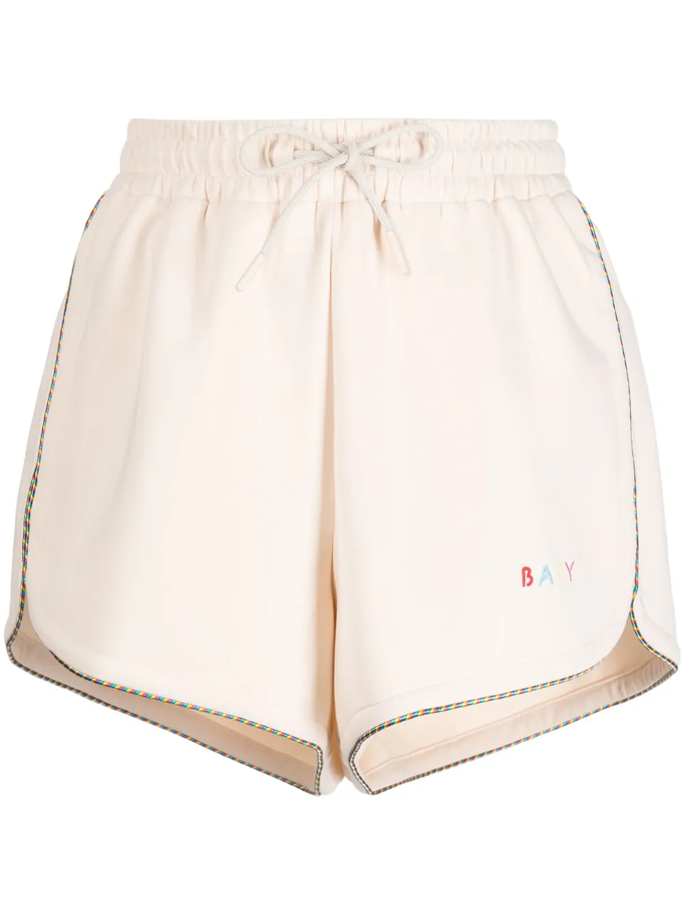 Bapy By *a Bathing Ape® Embroidered-logo Drawstring Shorts In Nude