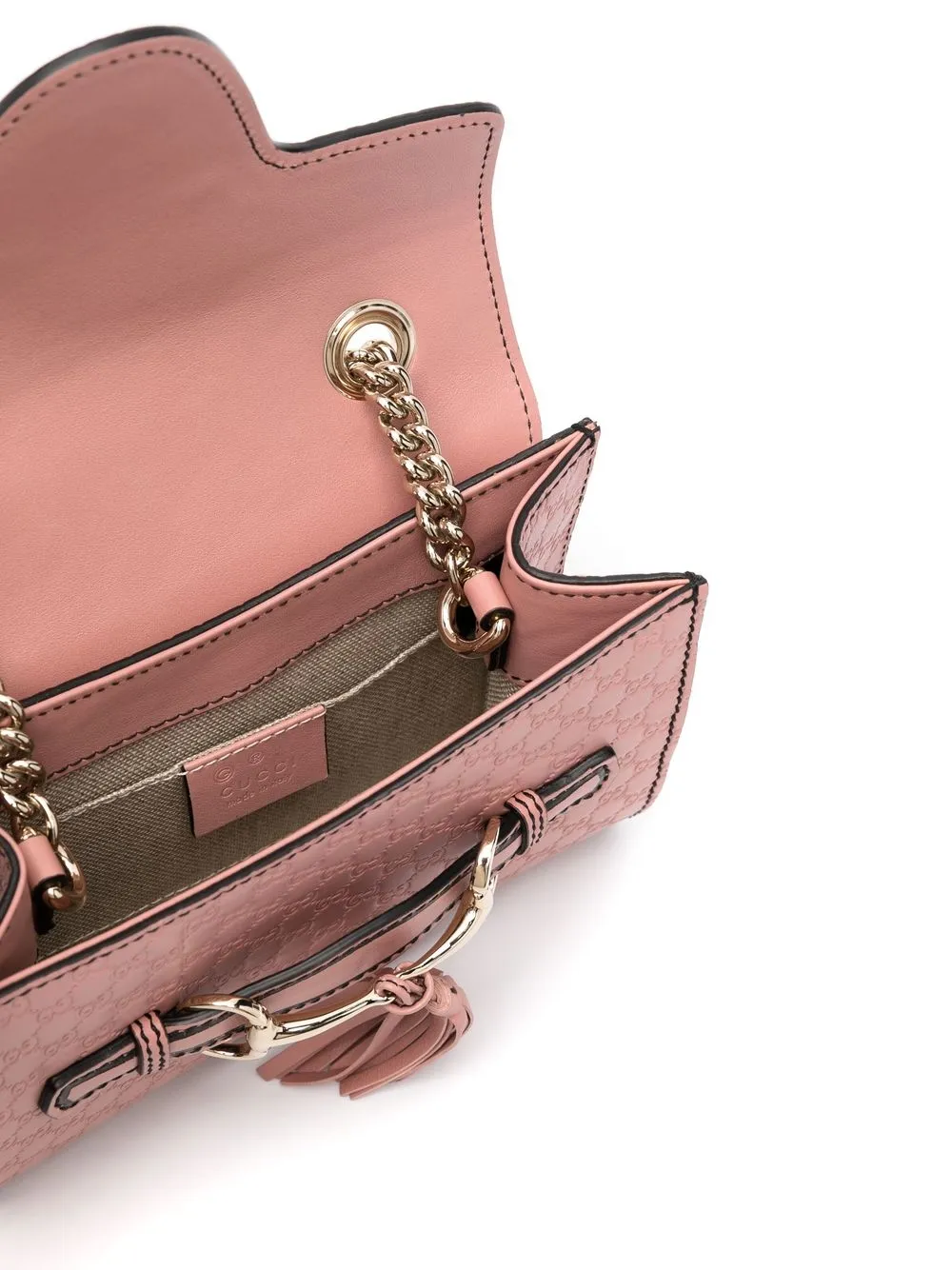 Preowned Gucci Microssima Emily Crossbody Bag In Pink ModeSens