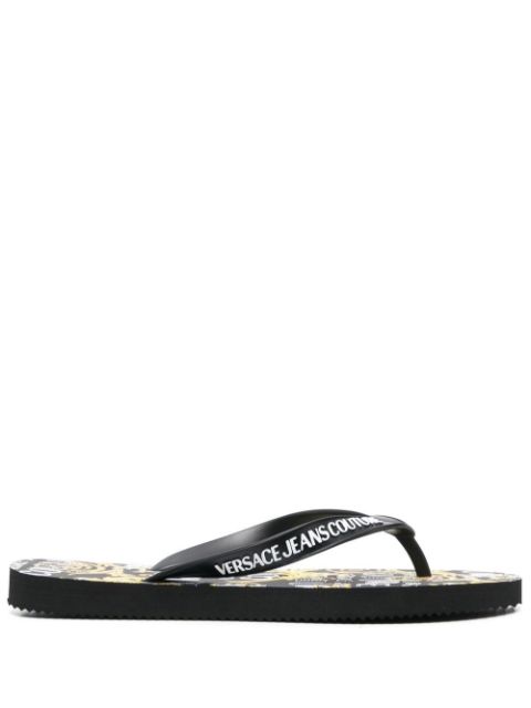 Versace Jeans Couture flip flops con estampado Barocco