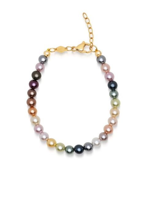 Nialaya Jewelry Rainbow pearl bracelet