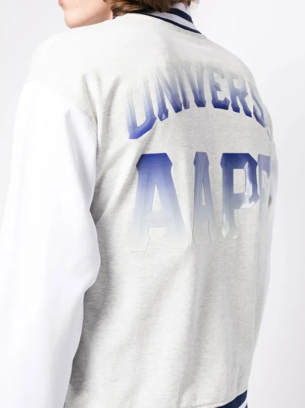 AAPE BY *A BATHING APE® logo-print Bomber Jacket | White