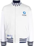 AAPE BY *A BATHING APE® logo-print bomber jacket - White