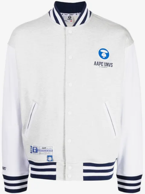 AAPE BY *A BATHING APE® logo-print bomber jacket