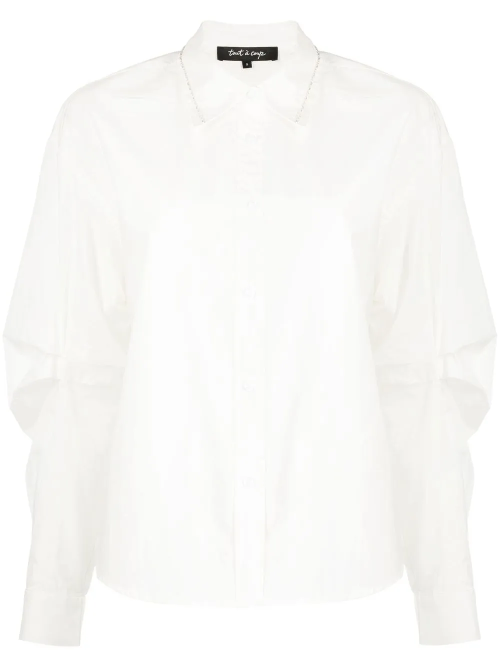 Tout a Coup gatheredsleeves Cotton Shirt Farfetch