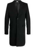 Comme des Garçons Homme Plus mix-print single-breasted coat - Black