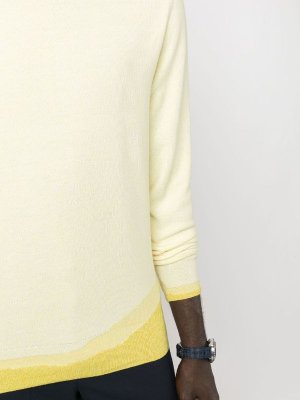 Men's yellow crew outlet neck sweater