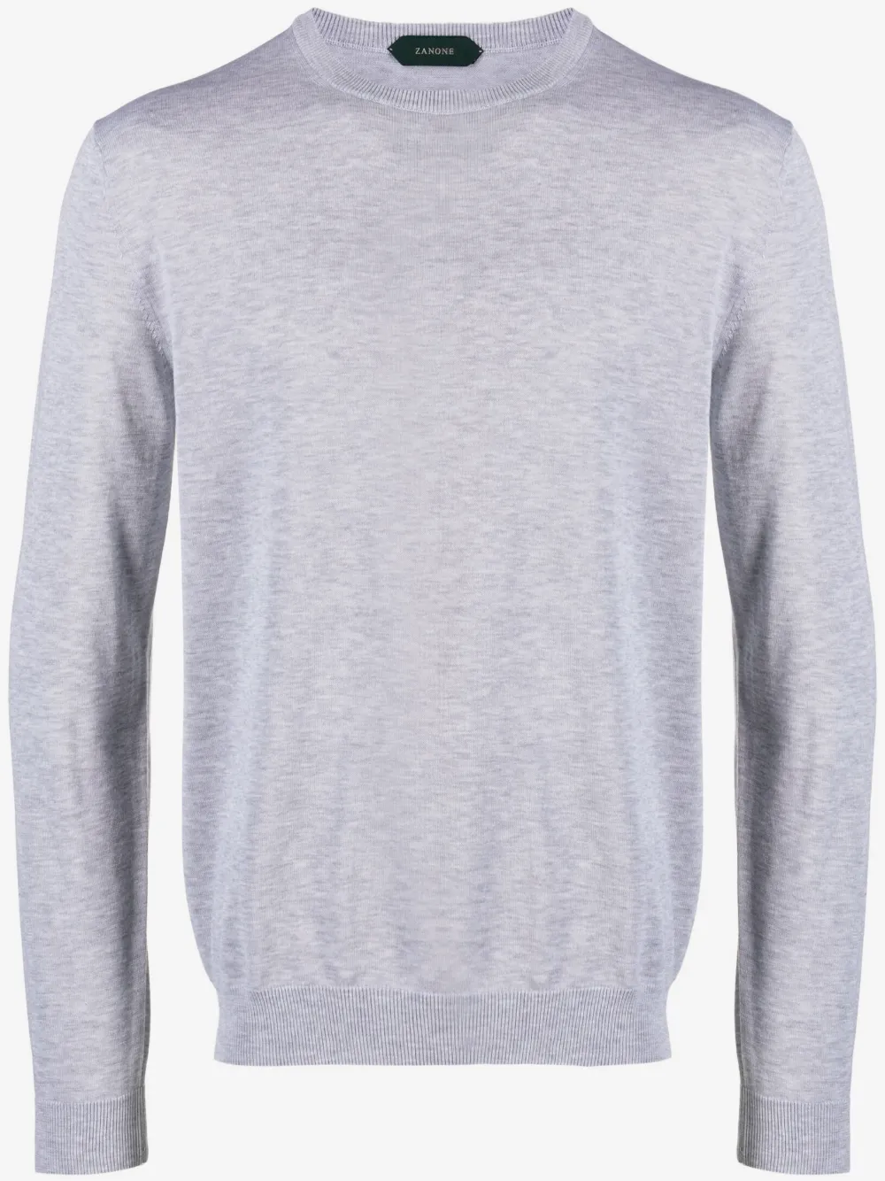 Zanone crew-neck knitted jumper | Grey | Image 1