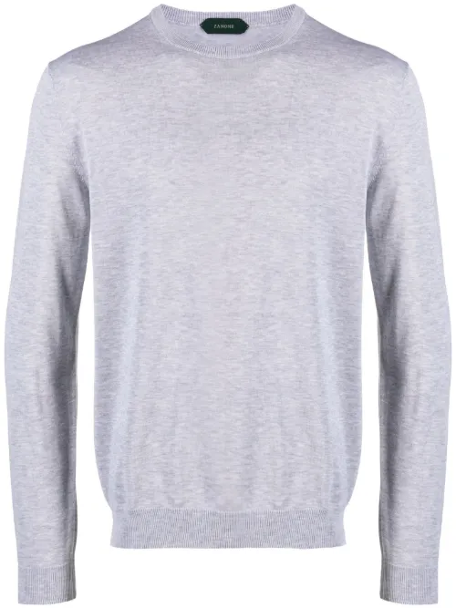 Pull en maille à col rond - Zanone - Modalova