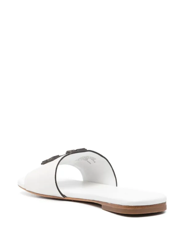 Tory burch slides outlet white