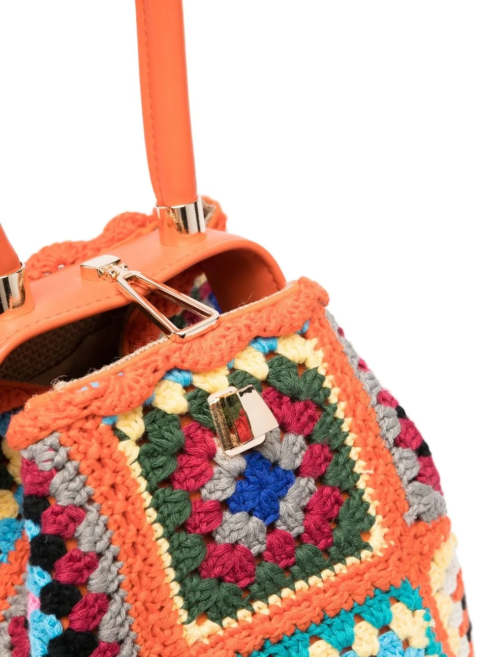 La Milanesa Crochet design Single handle Bag Farfetch