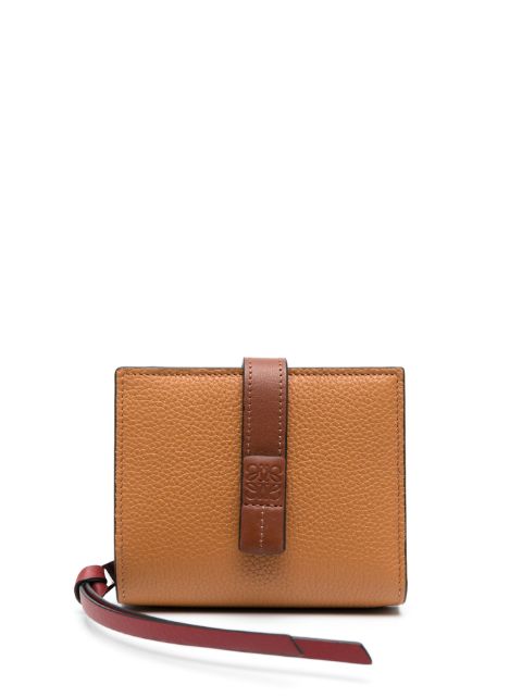 LOEWE cartera con diseño plegable y efecto granulado