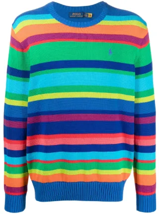 Polo Ralph Lauren Striped Crewneck Jumper - Farfetch