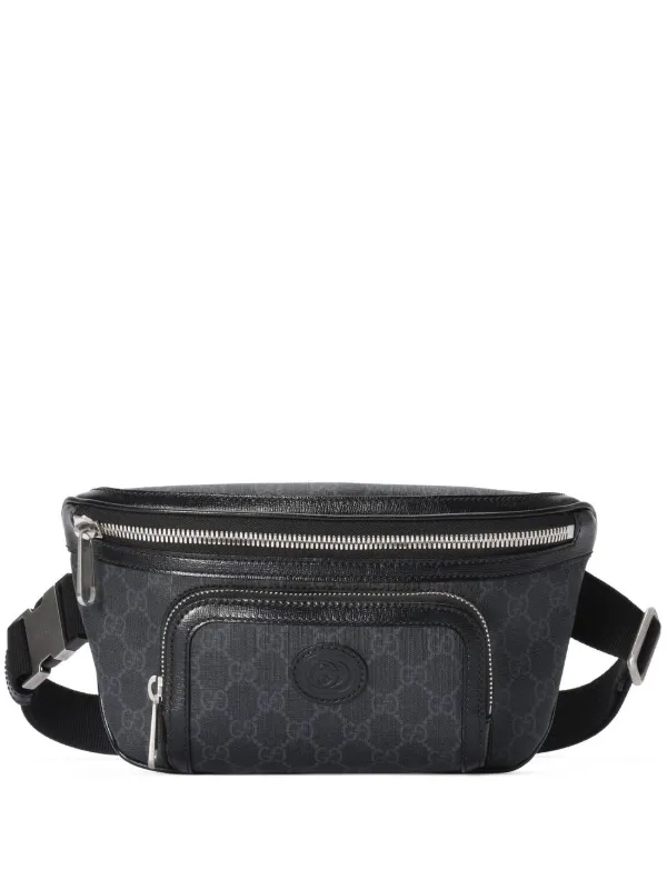 Gucci Black GG Supreme Belt Bag