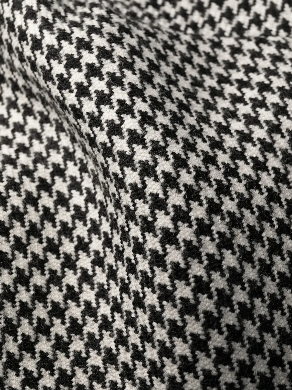 Alexander Mcqueen Houndstooth Sleeveless Wool Dress In Black
