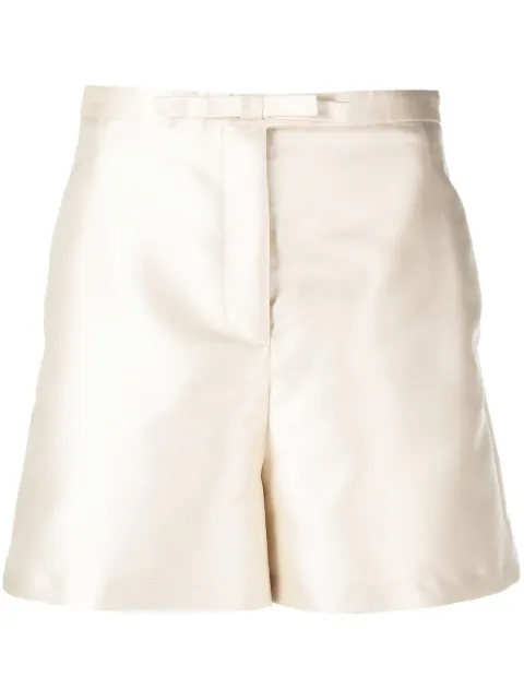 Blanca Vita satin-finish tailored shorts