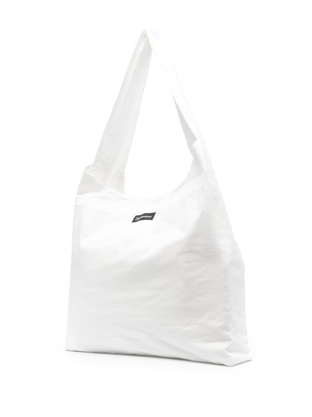 Shop Undercoverism Graphic-print Cotton Shoulder Bag In Weiss