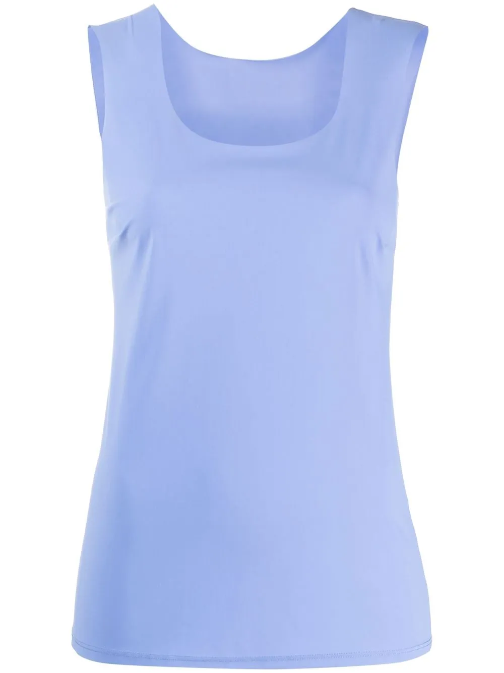 Patrizia Pepe Sleeveless Stretch Top In Blu