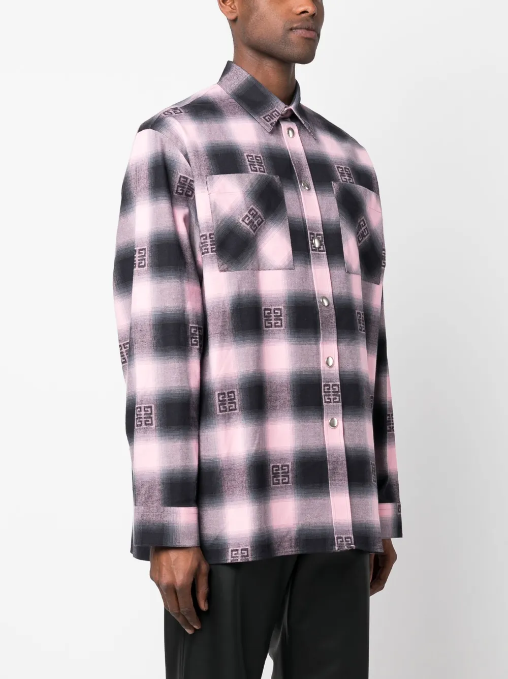Givenchy Overhemd met logoprint Roze