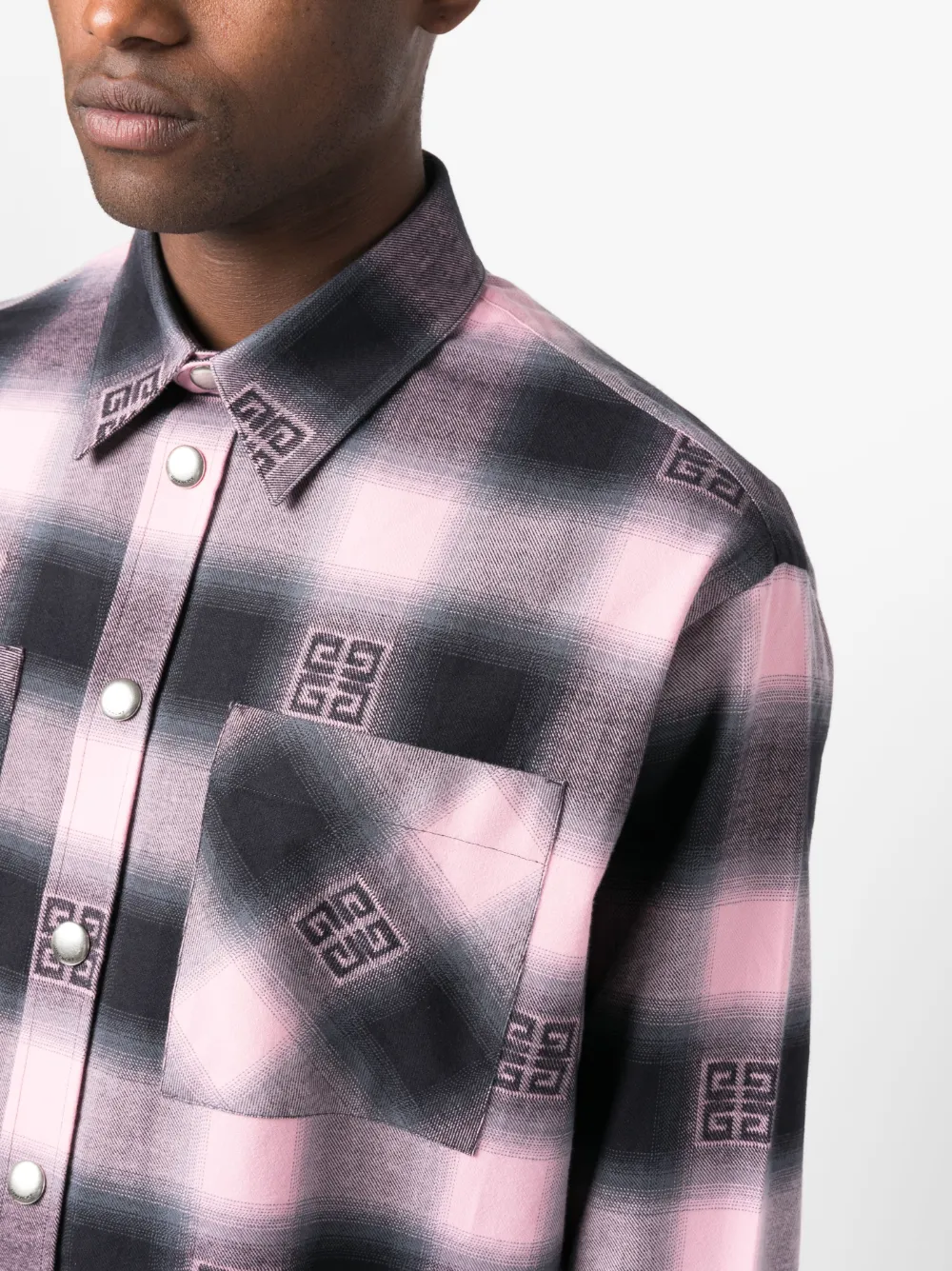 Givenchy Overhemd met logoprint Roze
