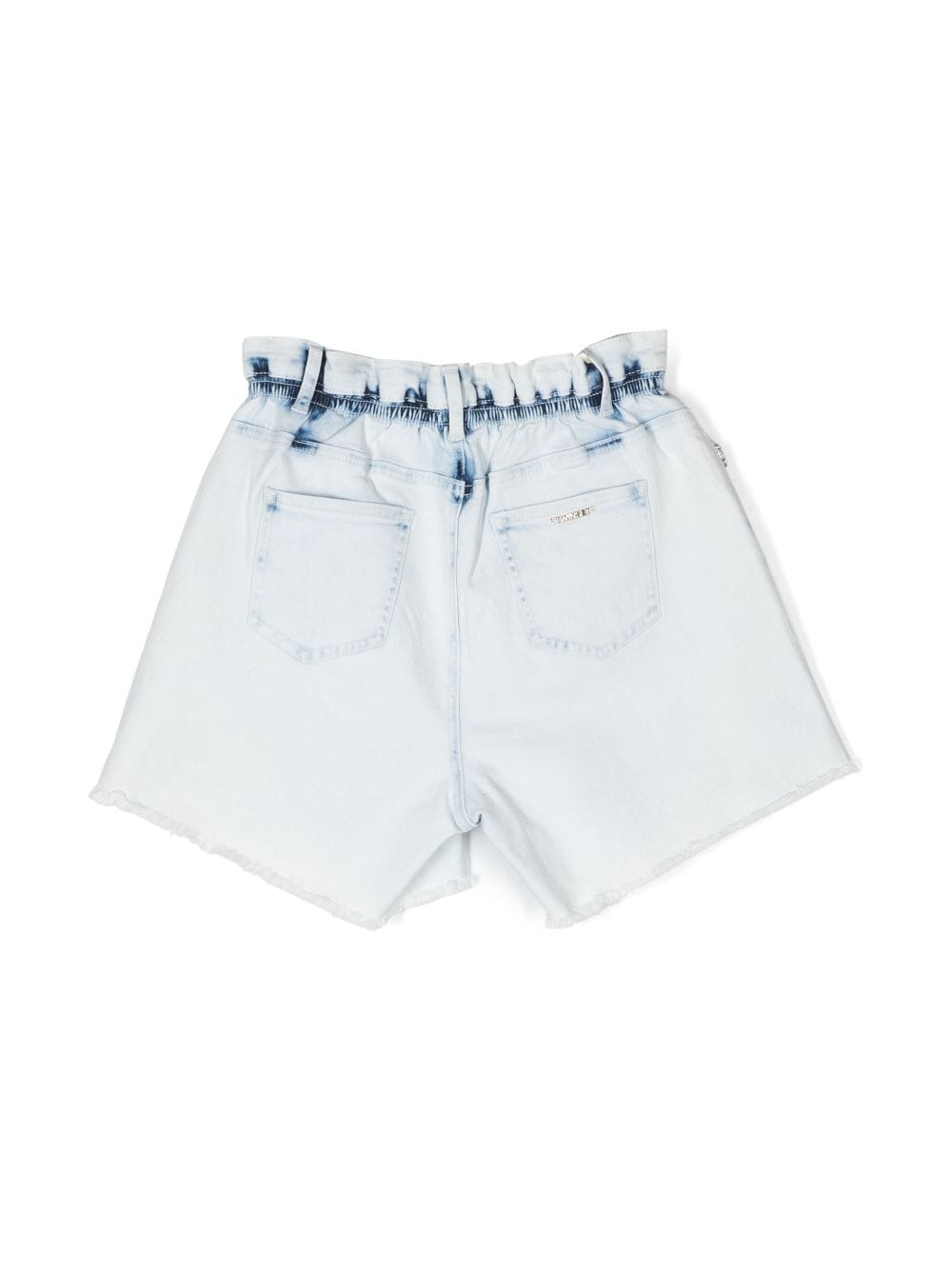 TWINSET Kids Spijkershorts verfraaid met kristal - Blauw