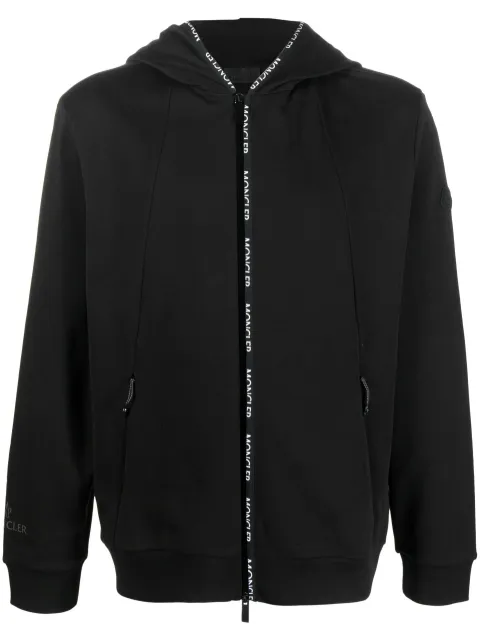 Moncler - cotton logo-print hooded jacket