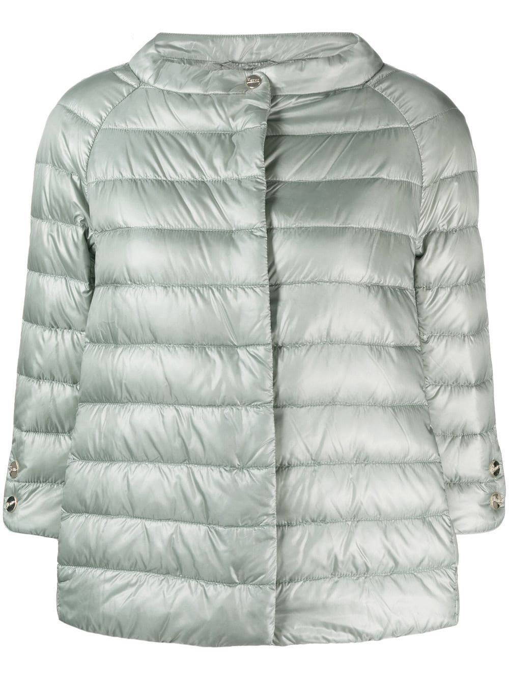 Herno Elsa Quilted Puffer Jacket In Grau