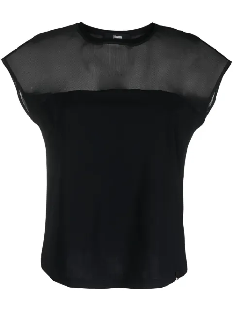 Herno T-shirt con inserto in tulle